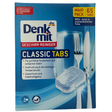 Таблетки для посудомийної машини Denk mit Geschirr-Reinger classic 65 tabs 975g