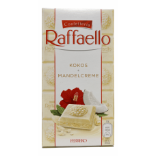 Шоколад білий з кокосом та мигдалем Raffaello Ferrero 90g