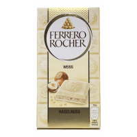 Шоколад білий з фундуком weiss haselnuss Ferrero Rocher 90g