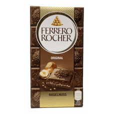 Шоколад молочний з фундуком original haselnuss Ferrero Rocher 90g