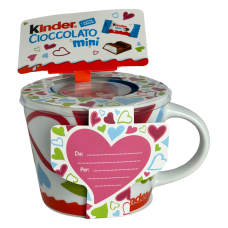 Керамічне горня з цукерками Kinder