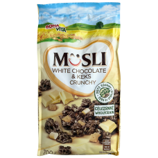 Мюслі з білим шоколадом та кексом White Chocolate & Keks crunchy Bona Vita 700g