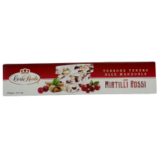 Туррон з мигдалем та журавлиною Torrone Tenero alle Mandorle con Mirtilli Rossi Garte Reale 175g