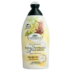 Гель для душу з ароматом анісу та бузину fiori di sambuco e anice L'angelica 500ml