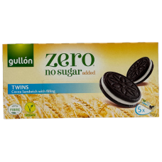 Печиво шоколадне з кремовою начинкою без цукру Gullon Twins 210g