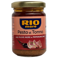 Песто з тунця з чорними оливкам і пеперончіні Rio 130g