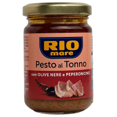 Песто з тунця з чорними оливкам і пеперончіні Rio 130g