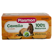 Дитяче пюре з м’яса конини Plasmon Cavallo від 6 місяців 2*80g