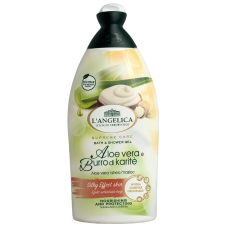Гель для душу з алоє вера і маслом каріте Aloe vera e Burro di Karite L'angelica 500ml