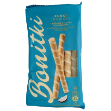 Трубочки вафельні з кококсовим смаком Rurki Bonitki 280g