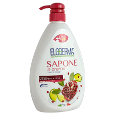 Крем-мило для рук, лиця і тіла з ароматом гранату і лайму Eloderma 1л