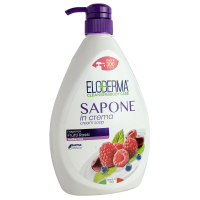 Крем-мило для рук, лиця і тіла з ароматом червоних ягід Eloderma 1л
