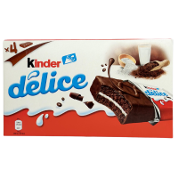 Бісквіт шоколадний з молочною начинкою Delice Kinder 156 g