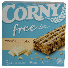 Злакові батончики з білим шоколадом без цукру Corny Free Weibe Scoko 120г