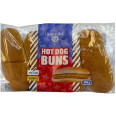 Булочки для хот-дога Hot Dog Buns Dan Cake 250g 4 шт