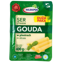 Сир слайсами Gouda Mlekpol 400g