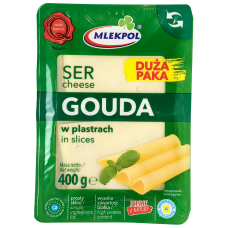 Сир слайсами Gouda Mlekpol 400g