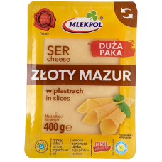 Сир слайсами Zloty Mazur Mlekpol 400g