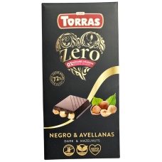 Torras без цукру Dark&Hazelnuts Темний шоколад з лісовим горіхом 150g