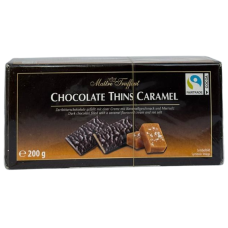 Шоколадні пластини з карамеллю Chocolate Thins Caramel 200g