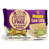 Вафлі без глютену, цукру та лактози зі смаком ванілі Lea Life 95g