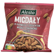 Горіх мигдаль Almonds Roasted e caramelised with honey Alesto 150g