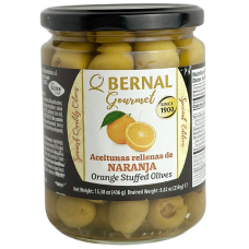 Оливки фаршировані апельсином BERNAL 436g