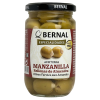 Оливки фаршировані мигдалем BERNAL 300g