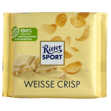 Шоколад Ritter Sport Weisse Crisp білий з кукурудзяними пластівцями 100g