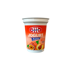Йогурт зі смаком персик маракуйя Mlekovita 350g