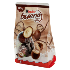 Шоколадні яйця з молочно-горіховим кремом Kinder Bueno Eggs 80g