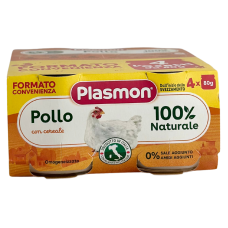 Дитяче пюре з курятини Plasmon Pollo від 6 місяців 4*80g