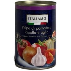 Соус помідоровий з цибулею та часником Polpa di pomodoro cipolla e aglio Italiamo 400g