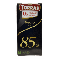 Шоколад чорний без цукру 85% Dark Negro Torras 75g