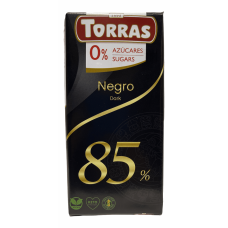 Torras без цукру Dark Negro 85% Темний шоколад 85% 75g