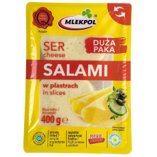 Сир слайсами Ser Salami Mlekpol 400g