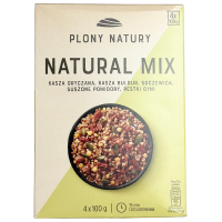 Мікс каша гречана, булгур, сочевиця, сушені томати, насіння гарбуза Natural Mix Plony Natury 400g