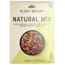 Мікс каша гречана, булгур, сочевиця, сушені томати, насіння гарбуза Natural Mix Plony Natury 400g