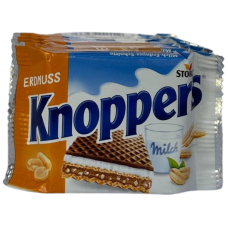 Вафлі Кнопперс з арахісом Knoppers Erdnuss 8 штук Storck