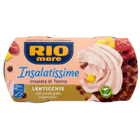 Салат з тунцем, сочевицею, морквою і помідорами Linsen Saupiquet Rio Mare 2*160g
