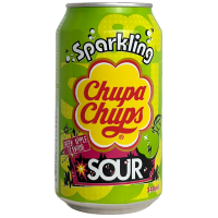 Напій газований Чупа Чупс з смаком зеленого яблука Chupa Chups Sparkling Sour 345ml