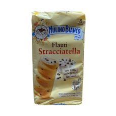 Булочки з молочною начинкою та вкрапленням шоколаду Flauti Stracciatella Mulino Bianco 8шт 280g