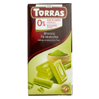 Шоколад білий без цукру з матчею Blanco Te Matcha Torras 75g