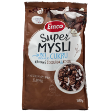 Гранола без цукру з шоколадом та кокосом Emco 500g