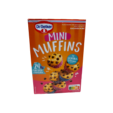 Суміш для приготування міні мафінів з шоколадними краплями Mini Muffins Dr.Oetker 24шт