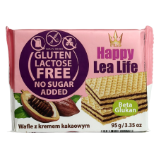 Вафлі без глютену, цукру та лактози зі смаком какао Lea Life 95g