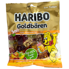 Желейні цукерки ведмедики Goldbaren Saft Haribo 160g