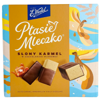 Пташине молоко зі смаком соленої карамелі Ptasie Mleczko Wedel 340g