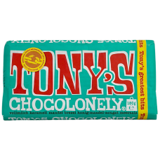 Молочний шоколад з карамеллю, шматочками мигдалю, нугою та морською сіллю Tony's Chocolonely 180g