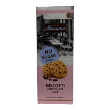 Печиво без цукру з додаванням шоколаду Biscotti Crunchy Peanut Maestro Massimo 135g